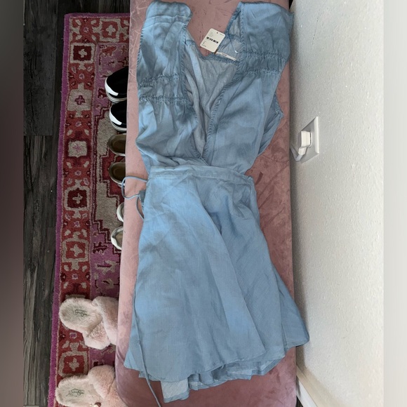 Free People Smocked Bohemian Milkmaid SET Bodysuit & Skirt - Picture 10 of 13